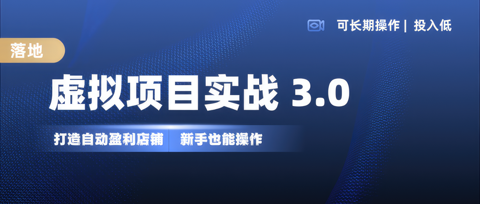 虚拟项目实操落地 3.0,新手轻松上手，单品月入1W+-test