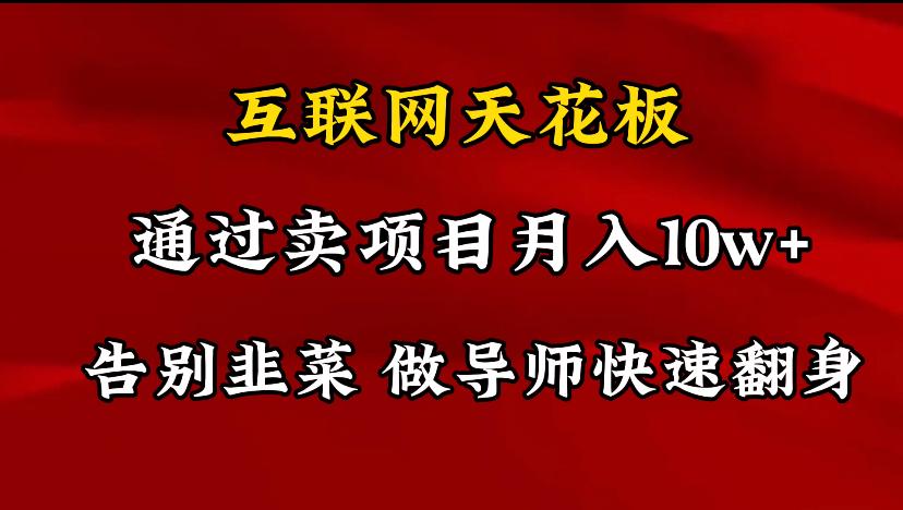 导师训练营互联网的天花板，让你告别韭菜，通过卖项目月入10w+，一定要…-test