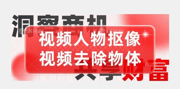 【超强视频处理工具】视频人物抠像+视频去除物体-test
