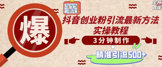 轻松制作创业类视频，一天被动加精准创业粉500+【揭秘】-test