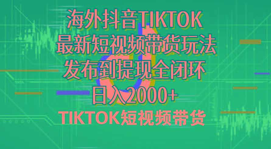 海外短视频带货，最新短视频带货玩法发布到提现全闭环，日入2000+-test