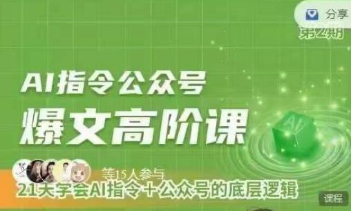 Ai指令公众号高阶课，学会ai指令+公众号的底层逻辑-test