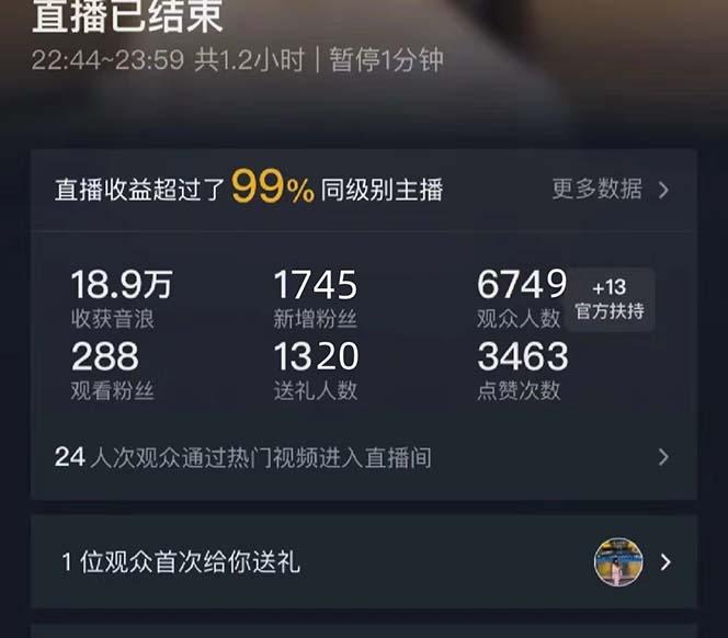 抖音美女直播，单场收益7000+,新手小白也可操作-test