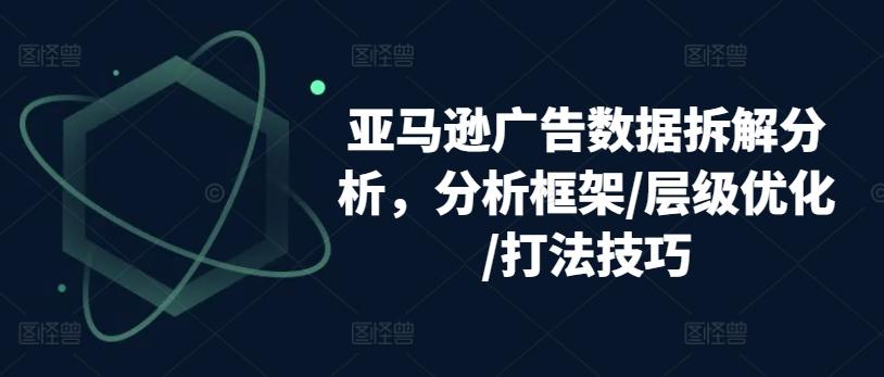 亚马逊广告数据拆解分析，分析框架/层级优化/打法技巧-test