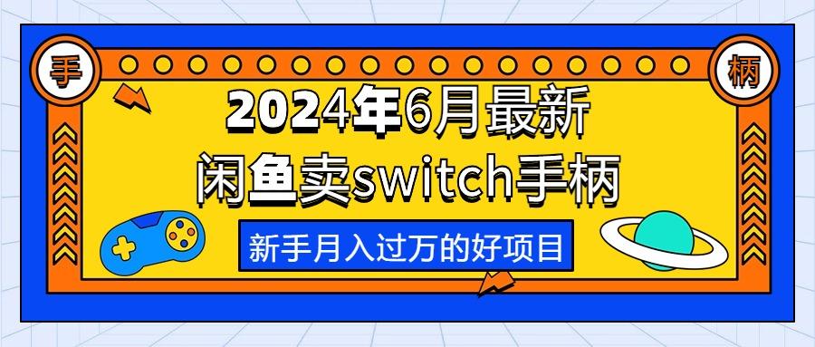 2024年6月最新闲鱼卖switch游戏手柄，新手月入过万的第一个好项目-test
