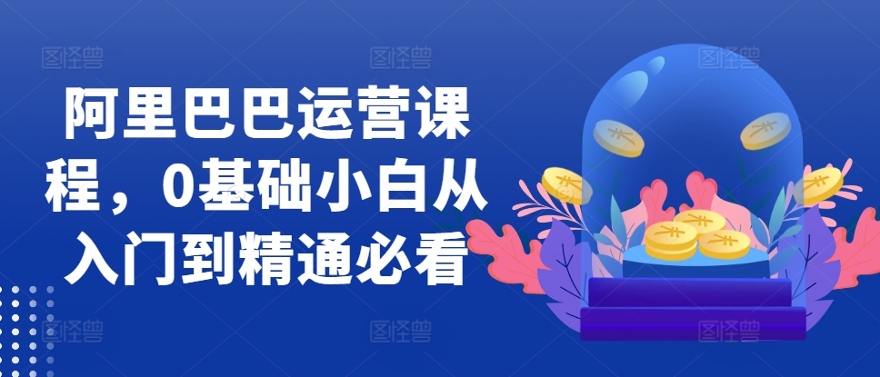 阿里巴巴运营课程，0基础小白从入门到精通必看-test