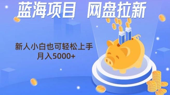 蓝海项目网盘拉新，新人小白也可操作，每月收入5000+-test