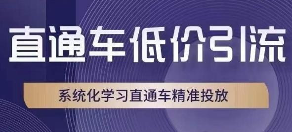 直通车低价引流课，系统化学习直通车精准投放-test