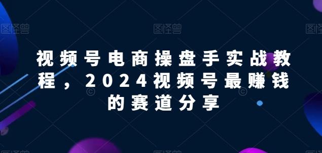 视频号电商实战教程，2024视频号最赚钱的赛道分享-test