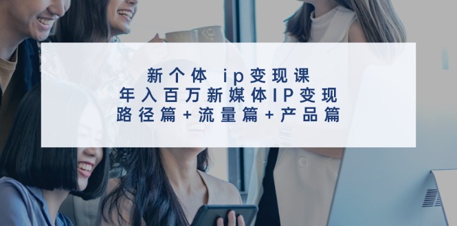 新个体ip变现课，年入百万新媒体IP变现，路径篇+流量篇+产品篇-test