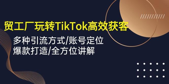 外贸工厂玩转TikTok高效获客，多种引流方式/账号定位/爆款打造/全方位讲解-test