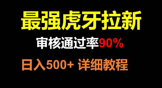 虎牙拉新，审核通过率90%，最强玩法，日入500+-test