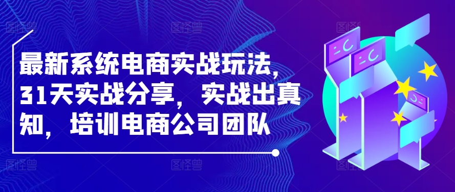 最新系统电商实战玩法，31天实战分享，实战出真知，培训电商公司团队-test