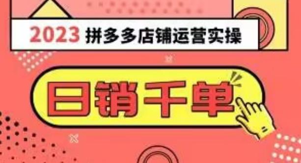 2023拼多多运营实操，每天30分钟日销1000＋，爆款选品技巧大全（10节课）-test