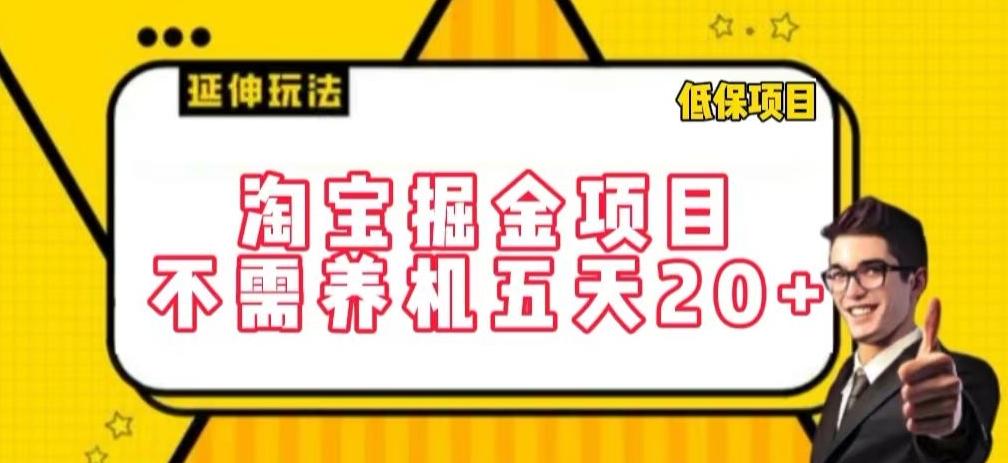 淘宝掘金项目，不需养机，五天20+，每天只需要花三四个小时【揭秘】-test