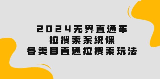 2024无界直通车·拉搜索系统课：各类目直通车 拉搜索玩法！-test