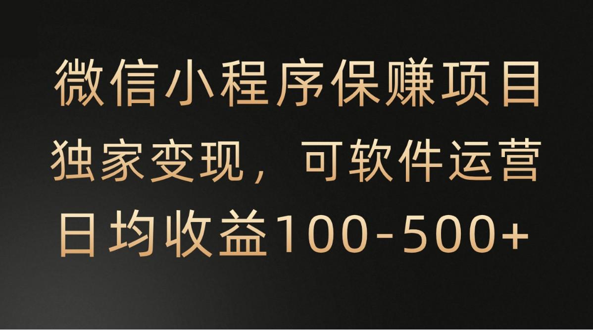 腾讯官方项目，可软件自动运营，稳定有保障，时间自由，永久售后，日均收益100-500+-test