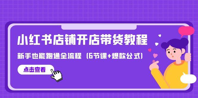 (9883期)最新小红书店铺开店带货教程，新手也能跑通全流程(6节课+爆款公式)-test