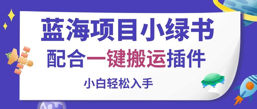 蓝海项目小绿书，配合一键搬运插件，小白轻松入手-test