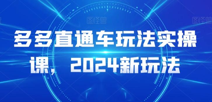 多多直通车玩法实操课，2024新玩法-test