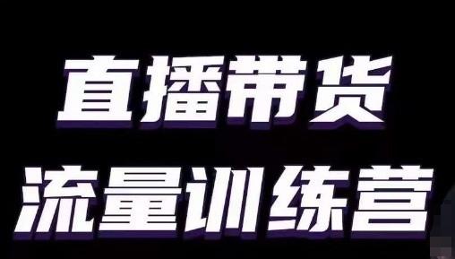直播带货流量训练营，小白主播必学直播课-test