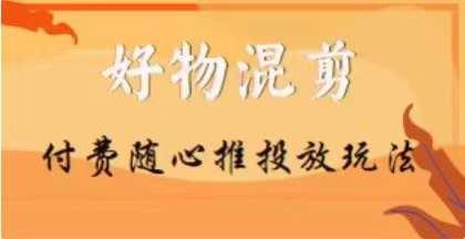 【万三】好物混剪付费随心推投放玩法，随心投放小课抖音教程-test