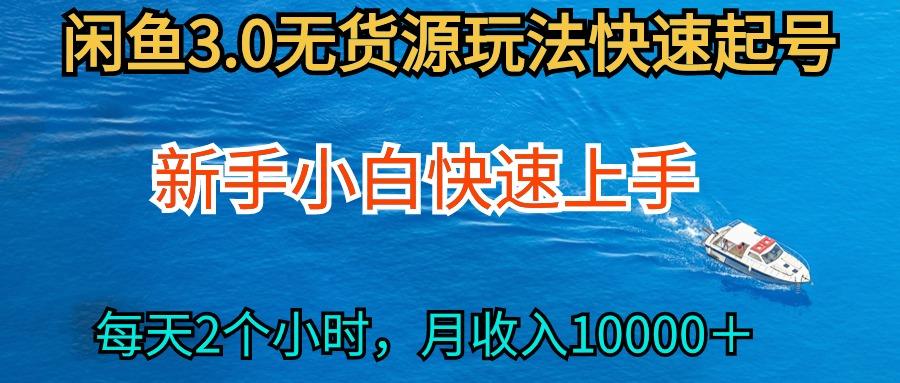 (9913期)2024最新闲鱼无货源玩法，从0开始小白快手上手，每天2小时月收入过万-test