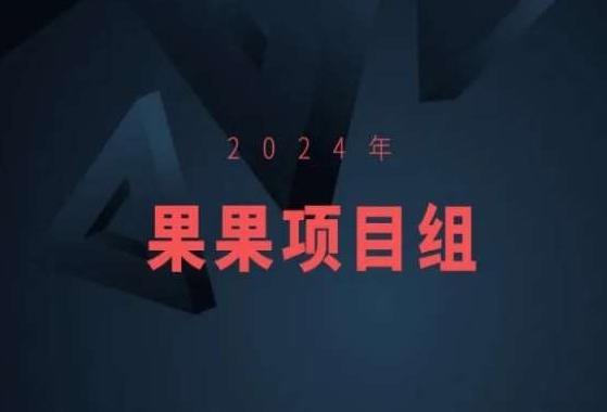 2024年果果项目组项目合集-果果最新项目-test