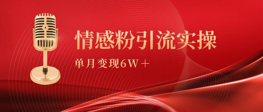 (9473期)单月变现6w+，情感粉引流变现实操课-test