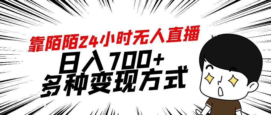 靠陌陌24小时无人直播，日入700+，多种变现方式-test