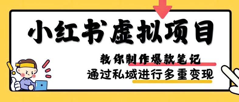 小红书虚拟项目实战，爆款笔记制作，矩阵放大玩法分享-test