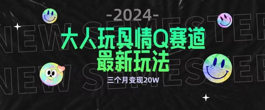 全新大人玩具情Q赛道合规新玩法，公转私域不封号流量多渠道变现，三个月变现20W【揭秘】-test