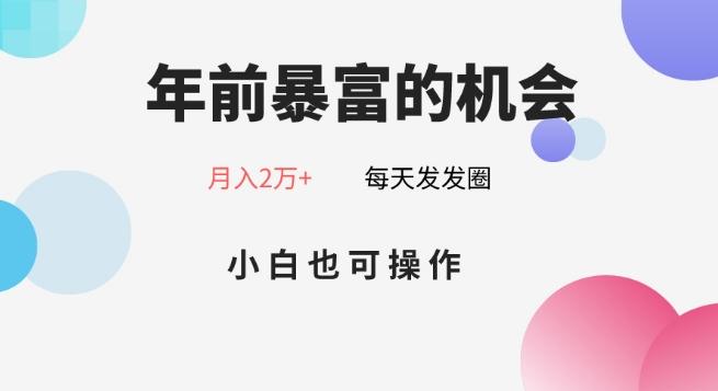 年前暴富的机会，朋友圈卖春联月入2万+，小白也可操作-test