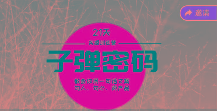 《子弹密码训练营》-用一句话文案勾人勾心卖产品，21天学到顶尖文案大师策略和技巧-test