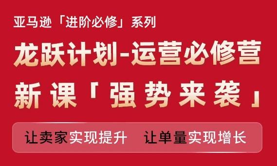 亚马逊进阶必修系列，龙跃计划-运营必修营新课，让卖家实现提升 让单量实现增长-test