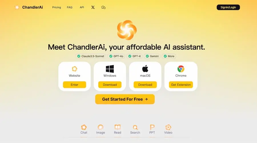 ChandlerAi｜综合性人工智能助手平台 提供多种AI服务-test