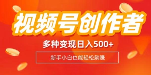 视频号创作者计划，多种变现方式，日入500+【内附1080g视频素材】-test