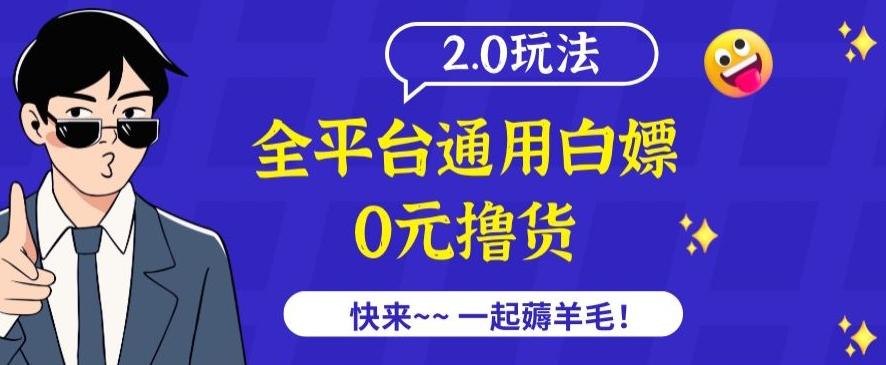 外面收费2980的全平台通用白嫖撸货项目2.0玩法【仅揭秘】-test