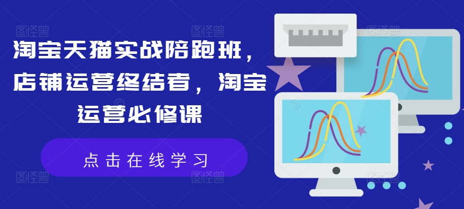 淘宝天猫实战陪跑班，店铺运营终结者，淘宝运营必修课-test