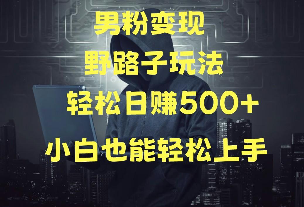 当下最火男粉变现项目月入5W+，小白也能轻松盈利-test