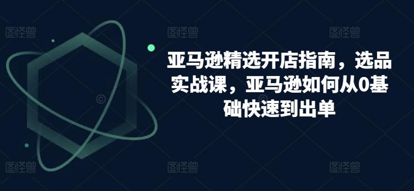 亚马逊精选开店指南，选品实战课，亚马逊如何从0基础快速到出单-test
