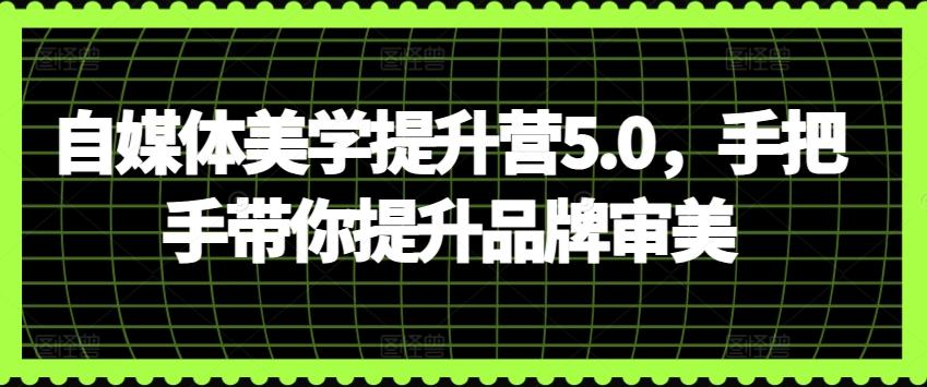 自媒体美学提升营5.0，手把手带你提升品牌审美-test