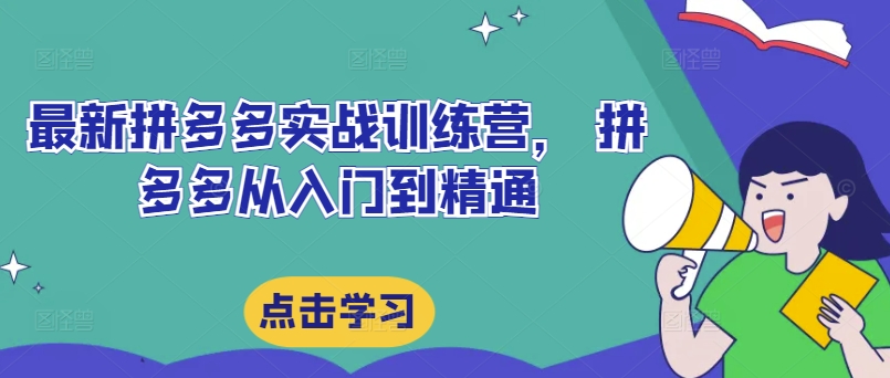 最新拼多多实战训练营， 拼多多从入门到精通-test