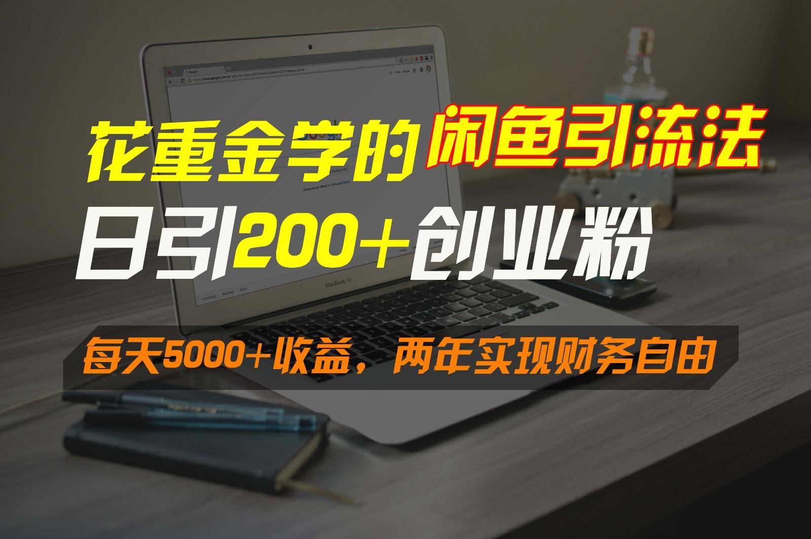 花重金学的闲鱼引流法，日引流300+创业粉，每天5000+收益，两年实现财务自由-test