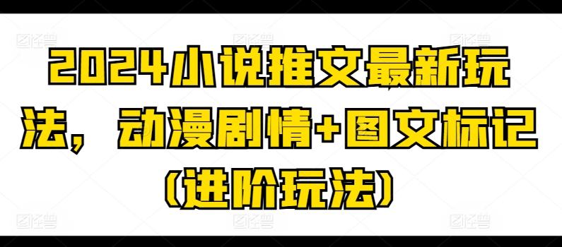 2024小说推文最新玩法，动漫剧情+图文标记(进阶玩法)-test
