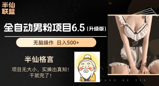 男粉项目6.5升级版，全自动男粉项目，日收入1K+【揭秘】-test