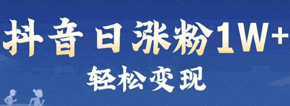 首发抖音新赛道日涨粉1W+轻松变现-test