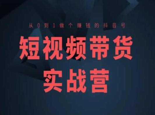短视频带货实战营(高阶课)，从0到1做个赚钱的抖音号-test