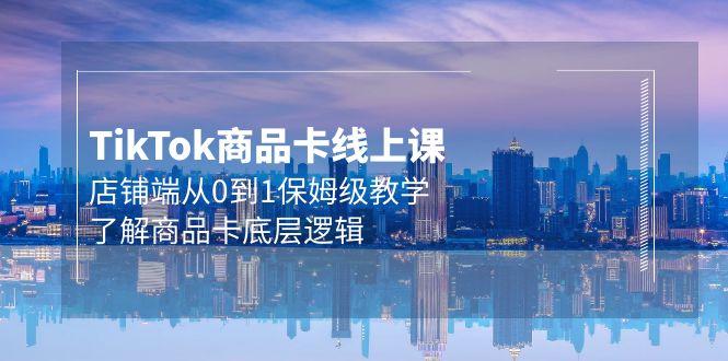 (9843期)Tk商品卡线上课，店铺端从0到1保姆级教学，了解商品卡底层逻辑(20节)-test