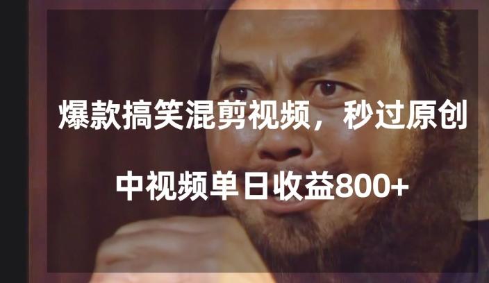 爆款搞笑混剪视频，百分百过原创，单日中视频播放收益800+【揭秘】-test